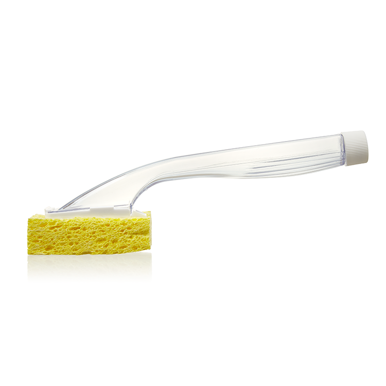 Arrow Dish Sponge With Soap Dispenser Handle and 2 Refill Sponges -  Fillable Dish Wand for Quick, Co