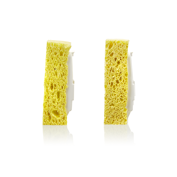 Arrow Home Products arrow home products dish wand sponge refills, 3 pack of  2 snap on replacement sponges - bpa-free sponge replacement head, 6 p