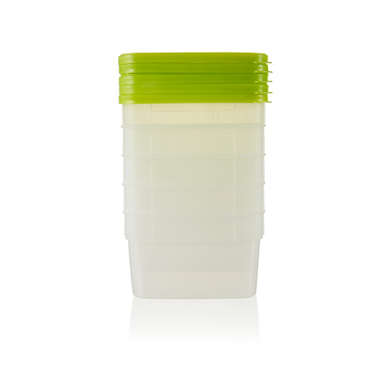 Arrow Freeze & Store 1-Pint Containers, 5-Pack