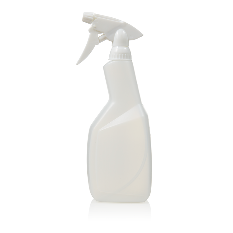 Frosted clearance spray bottle