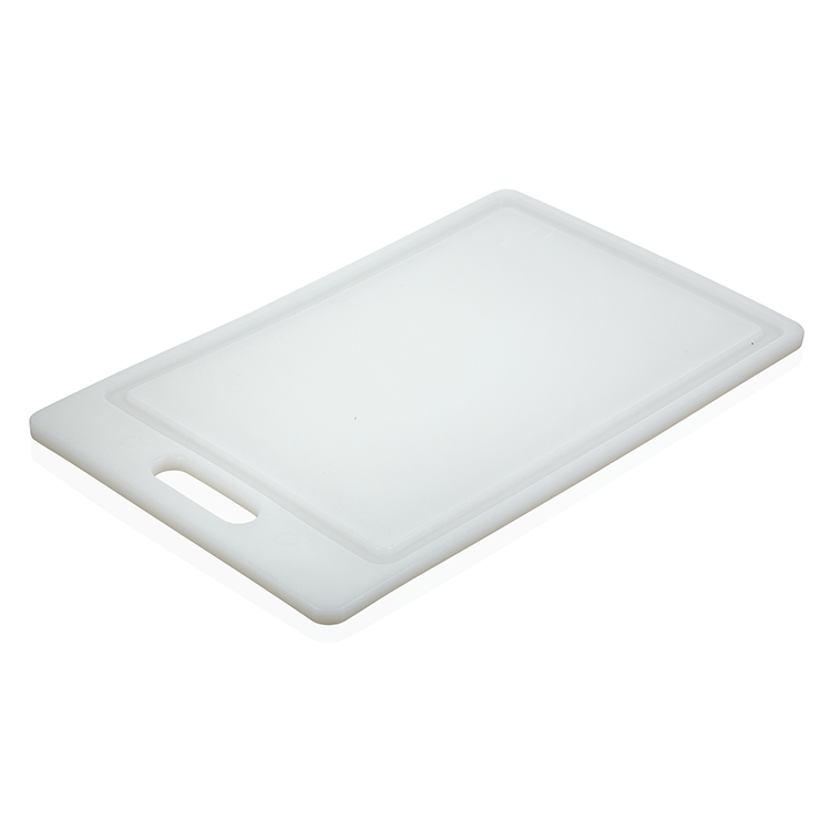 Choice 10 x 6 x 1/2 White Polyethylene Cutting Board