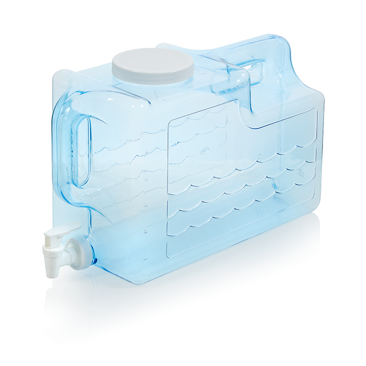 Beverage Dispenser Plastic Double 3 Gallon