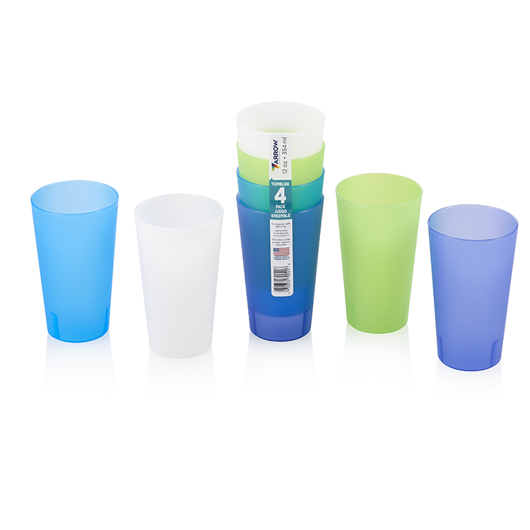 12 oz. Summer Frostware Tumblers (4-Pack) - Arrow Home Products